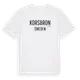 White t-shirt med Korsbron i Sverige t-shirt