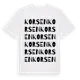 White t-shirt med Korsen ordlek t-shirt