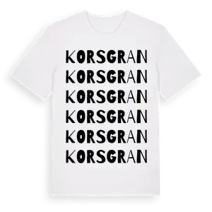 Korsgran ordlek t-shirt – ekologisk bomull t-shirt från Pinshirt