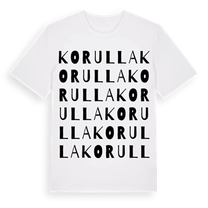 Korulla ordlek t-shirt – ekologisk bomull t-shirt från Pinshirt