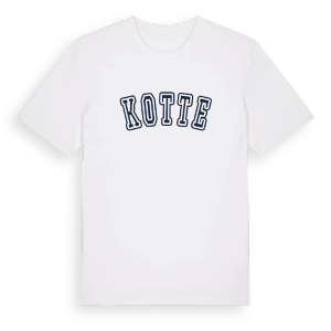 Kotte college t-shirt – ekologisk bomull t-shirt från Pinshirt