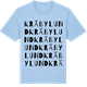 Blue Soul t-shirt med Kräbylund ordlek t-shirt