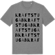Mid Heather Gray t-shirt med Kraftstugan ordlek t-shirt