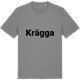 Mid Heather Gray t-shirt med Krägga fetstil t-shirt