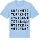 Blue Soul t-shirt med Kråkmötet ordlek t-shirt