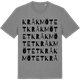 Mid Heather Gray t-shirt med Kråkmötet ordlek t-shirt