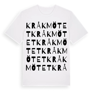 Kråkmötet ordlek t-shirt – ekologisk bomull t-shirt från Pinshirt