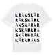 White t-shirt med Kråkskär ordlek t-shirt