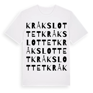 Kråkslottet ordlek t-shirt – ekologisk bomull t-shirt från Pinshirt