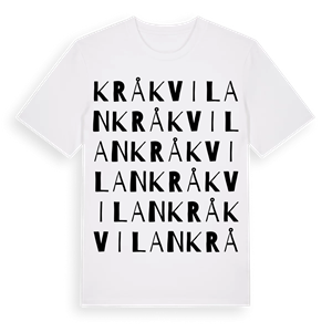 Kråkvilan ordlek t-shirt – ekologisk bomull t-shirt från Pinshirt