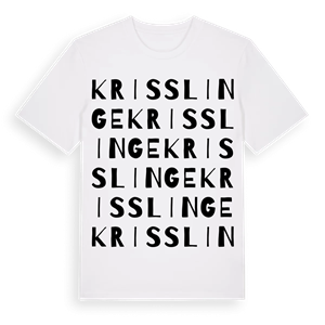 Krisslinge ordlek t-shirt – ekologisk bomull t-shirt från Pinshirt
