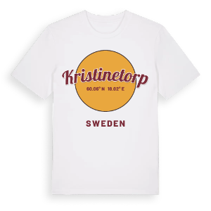 Kristinetorp cirkel t-shirt – ekologisk bomull t-shirt från Pinshirt
