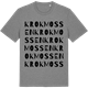 Mid Heather Gray t-shirt med Krokmossen ordlek t-shirt