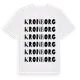 White t-shirt med Kronborg ordlek t-shirt