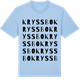 Blue Soul t-shirt med Kryssbo ordlek t-shirt
