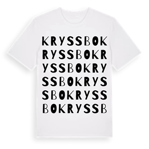 Kryssbo ordlek t-shirt – ekologisk bomull t-shirt från Pinshirt