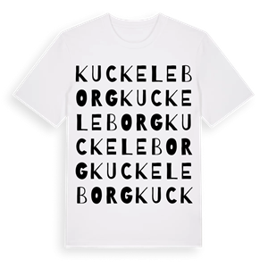 Kuckeleborg ordlek t-shirt – ekologisk bomull t-shirt från Pinshirt