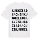 White t-shirt med Kuggelbobacken ordlek t-shirt