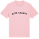 Pink Cotton t-shirt med Kull-Gränby böjd t-shirt