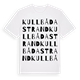 Kullbådastrand ordlek t-shirt