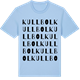 Blue Soul t-shirt med Kullbol ordlek t-shirt