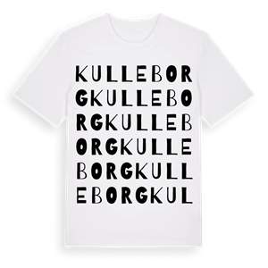 Kulleborg ordlek t-shirt – ekologisk bomull t-shirt från Pinshirt