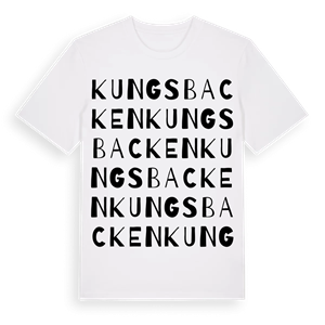 Kungsbacken ordlek t-shirt – ekologisk bomull t-shirt från Pinshirt