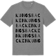 Mid Heather Gray t-shirt med Kungsbacken ordlek t-shirt