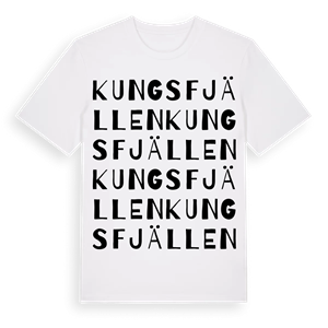 Kungsfjällen ordlek t-shirt – ekologisk bomull t-shirt från Pinshirt
