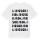 White t-shirt med Kungsgrund ordlek t-shirt