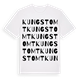 White t-shirt med Kungstomt ordlek t-shirt