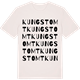 Vintage White t-shirt med Kungstomt ordlek t-shirt