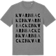 Mid Heather Gray t-shirt med Kvarnbacken ordlek t-shirt