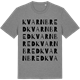 Mid Heather Gray t-shirt med Kvarnbred ordlek t-shirt