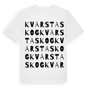 Kvarsta skog ordlek t-shirt – ekologisk bomull t-shirt från Pinshirt