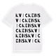 White t-shirt med Kvickens ordlek t-shirt