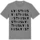 Mid Heather Gray t-shirt med Kvisthus ordlek t-shirt