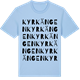 Blue Soul t-shirt med Kyrkängen ordlek t-shirt
