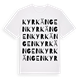 Kyrkängen ordlek t-shirt
