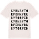 Vintage White t-shirt med Kyrkbytorpen ordlek t-shirt