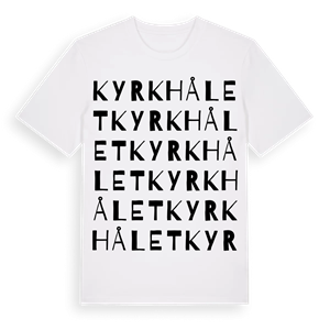 Kyrkhålet ordlek t-shirt – ekologisk bomull t-shirt från Pinshirt