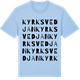 Blue Soul t-shirt med Kyrksvedjan ordlek t-shirt