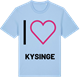 Blue Soul t-shirt med Jag älskar Kysinge t-shirt stort tryck