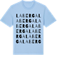 Blue Soul t-shirt med Laberga ordlek t-shirt