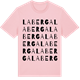 Pink Cotton t-shirt med Laberga ordlek t-shirt