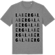 Mid Heather Gray t-shirt med Laberga ordlek t-shirt