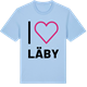 Blue Soul t-shirt med Jag älskar Läby t-shirt stort tryck