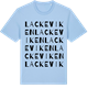 Blue Soul t-shirt med Lackeviken ordlek t-shirt