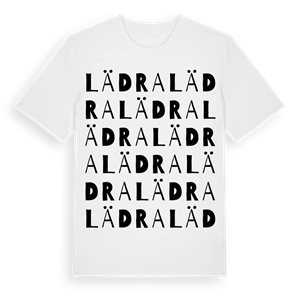 Lädra ordlek t-shirt – ekologisk bomull t-shirt från Pinshirt