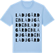 Blue Soul t-shirt med Ladugården ordlek t-shirt